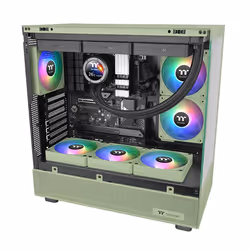 Thermaltake CL-F196-PL12MG-A sistema di raffreddamento per computer Case per computer Ventilatore 12 cm Verde 3 pz - Vista aggiuntiva 6