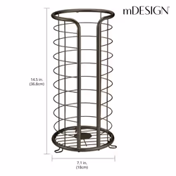 mDESIGN 2961MDBST supporto per carta igienica Da terra Acciaio satinato - Vista aggiuntiva 3