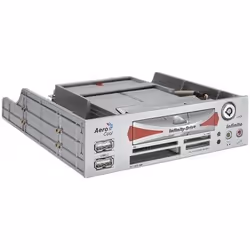 Aerocool Infinite Silver, CF, Memory Stick (MS), MicroDrive, miniSD, MMC, MS Duo, MS PRO, MS PRO Duo, SD, xD, Argento, 2.5", ...