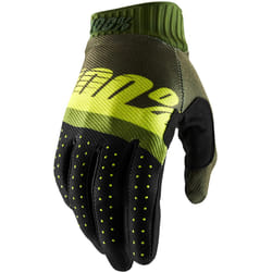100% Ridefit Guanti, nero-giallo, dimensione S per uomo
