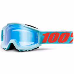 100% Accuri Extra Maldives Occhiali Motocross, blu-arancione per uomo