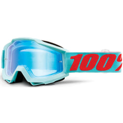 100% Accuri Extra Maldives Occhiali Motocross, blu-arancione per uomo