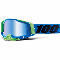 100% Racecraft II Fremont Occhiali motocross, nero-blu per uomo