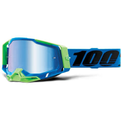 100% Racecraft II Fremont Occhiali motocross, nero-blu per uomo