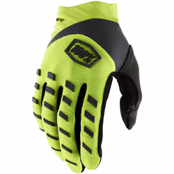 100% Hydromatic WP Guanti da bicicletta per giovani, nero-giallo, dimensione L