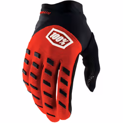 100% Hydromatic WP Guanti da bicicletta per giovani, nero-rosso, dimensione L