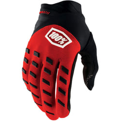 100% Hydromatic WP Guanti da bicicletta per giovani, nero-rosso, dimensione L