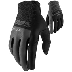 100% Celium Guanti da bicicletta, nero-grigio, dimensione S per uomo