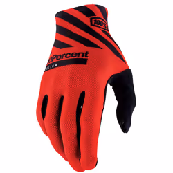 100% Celium Guanti da bicicletta, nero-rosso, dimensione XL per uomo