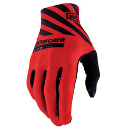 100% Celium Guanti da bicicletta, nero-rosso, dimensione XL per uomo