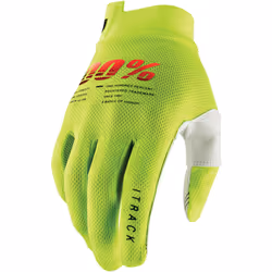100% iTrack Guanti da bicicletta, giallo, dimensione 2XL per uomo