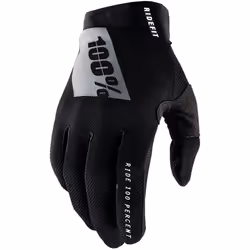 100% Ridefit Guanti da bicicletta, nero, dimensione S per uomo