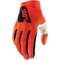 100% Ridefit Guanti da bicicletta, bianco-arancione, dimensione XL per uomo