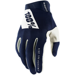 100% Ridefit Guanti da bicicletta, bianco-blu, dimensione S per uomo