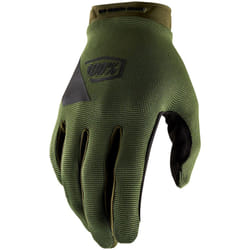 100% Ridecamp Guanti da bicicletta, verde, dimensione S per uomo