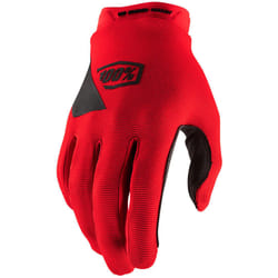 100% Ridecamp Guanti da bicicletta, rosso, dimensione L per uomo