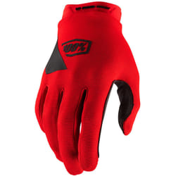 100% Ridecamp Guanti da bicicletta per giovani, rosso, dimensione XL