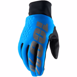 100% Hydromatic Brisker Guanti da bicicletta, blu, dimensione S per uomo