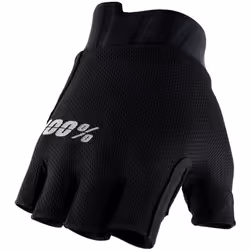 100% Exceeda Gel Guanti da bicicletta, nero, dimensione S per uomo