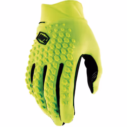 100% Geomatic Guanti da bicicletta, giallo, dimensione S per uomo