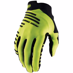 100% R-Core Guanti da bicicletta, giallo, dimensione S per uomo