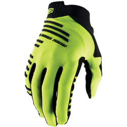 100% R-Core Guanti da bicicletta, giallo, dimensione M per uomo