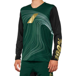 100% R-Core X LE Maglia da bicicletta, verde, dimensione L per uomo