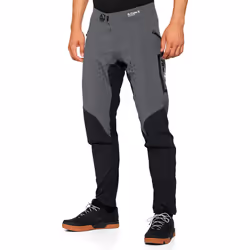 100% R-Core X Pantaloni da bicicletta, nero-grigio, dimensione 36 per uomo