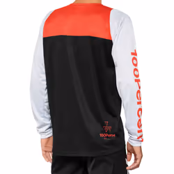 100% R-Core Maglia da bicicletta, nero-bianco-rosso, dimensione S per uomo
