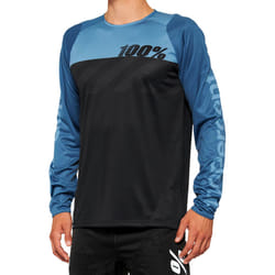 100% R-Core Maglia da bicicletta, nero-blu, dimensione L per uomo