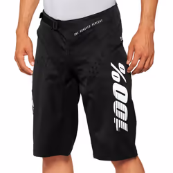 100% R-Core Pantaloncini da bicicletta, nero, dimensione 30 per uomo