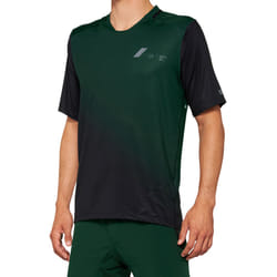 100% Celium Maglia da bicicletta a maniche corte, nero-verde, dimensione M per uomo