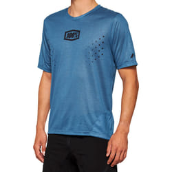 100% Airmatic Mesh Maglia da bicicletta a maniche corte, blu, dimensione S per uomo