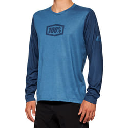 100% Airmatic Maglia da bicicletta a maniche lunghe, blu, dimensione M per uomo