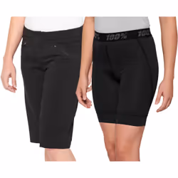 100% Ridecamp Pantaloncini da bicicletta da donna, nero, dimensione M per donne