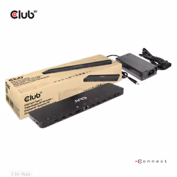 CLUB3D CSV-1566 replicatore di porte e docking station per laptop USB 3.2 Gen 1 (3.1 Gen 1) Type-C Nero - Vista aggiuntiva 4