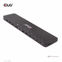 CLUB3D CSV-1566 replicatore di porte e docking station per laptop USB 3.2 Gen 1 (3.1 Gen 1) Type-C Nero - Vista aggiuntiva 5