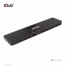 CLUB3D CSV-1566 replicatore di porte e docking station per laptop USB 3.2 Gen 1 (3.1 Gen 1) Type-C Nero - Vista aggiuntiva 6