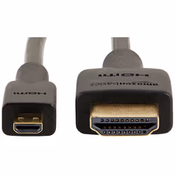 AmazonBasics HL-007330 cavo HDMI 0,9 m HDMI tipo D (Micro) HDMI tipo A (Standard) Nero