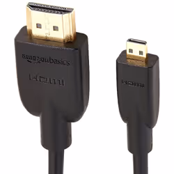 AmazonBasics HL-007330 cavo HDMI 0,9 m HDMI tipo D (Micro) HDMI tipo A (Standard) Nero