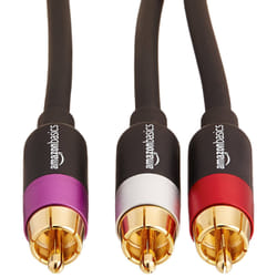 AmazonBasics PBH-20214 cavo audio 2,438 m RCA 2 x RCA Nero, Oro, Rosa, Rosso, Bianco