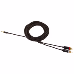 AmazonBasics PBH-19824 cavo audio 7,62 m 3.5mm 2 x RCA Nero, Oro, Rosso, Bianco