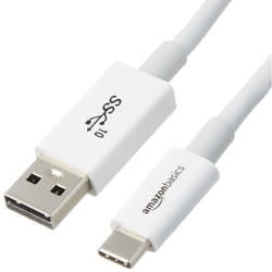 AmazonBasics L6LUC016-CS-R cavo USB USB 3.2 Gen 2 (3.1 Gen 2) 0,9 m USB C USB A Bianco