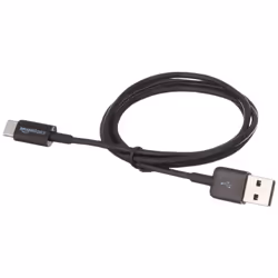 AmazonBasics L6LUC009-CS-R, 0,9 m, USB C, USB A, USB 2.0, 0,48 Gbit/s, Nero
