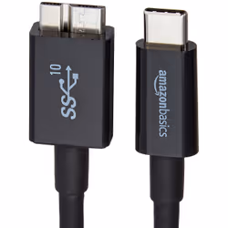 AmazonBasics L6LUC007-CS-R cavo USB USB 2.0 0,9 m USB C Micro-USB B Nero