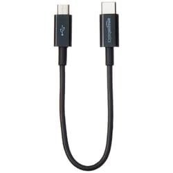 AmazonBasics L6LUC033-CS-R cavo USB USB 2.0 0,152 m USB C Micro-USB B Nero