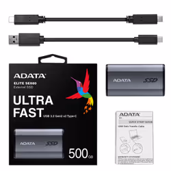 ADATA SE880 500 GB USB tipo-C 3.2 Gen 2 (3.1 Gen 2) Wi-Fi Grigio - Vista aggiuntiva 7