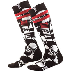 Oneal Pro Crossbones Calzini Motocross, nero-bianco-rosso per uomo