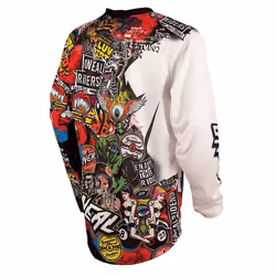 O´Neal Mayhem Crank Jersey, bianco-rosso, dimensione L per uomo