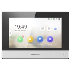 Hikvision DS-KH6320-WTE1 sistema per video-citofono 17,8 cm (7") Nero, Argento